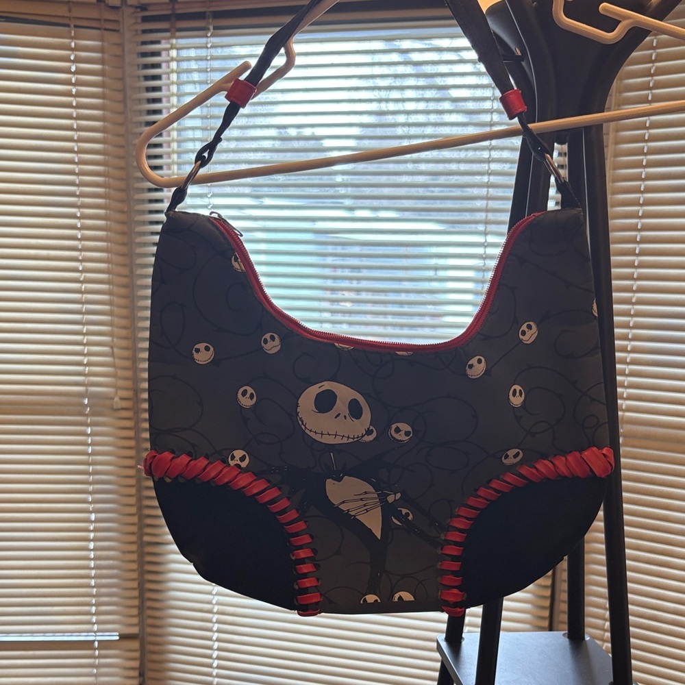 Disney Black and Red Bag with Skull Design
